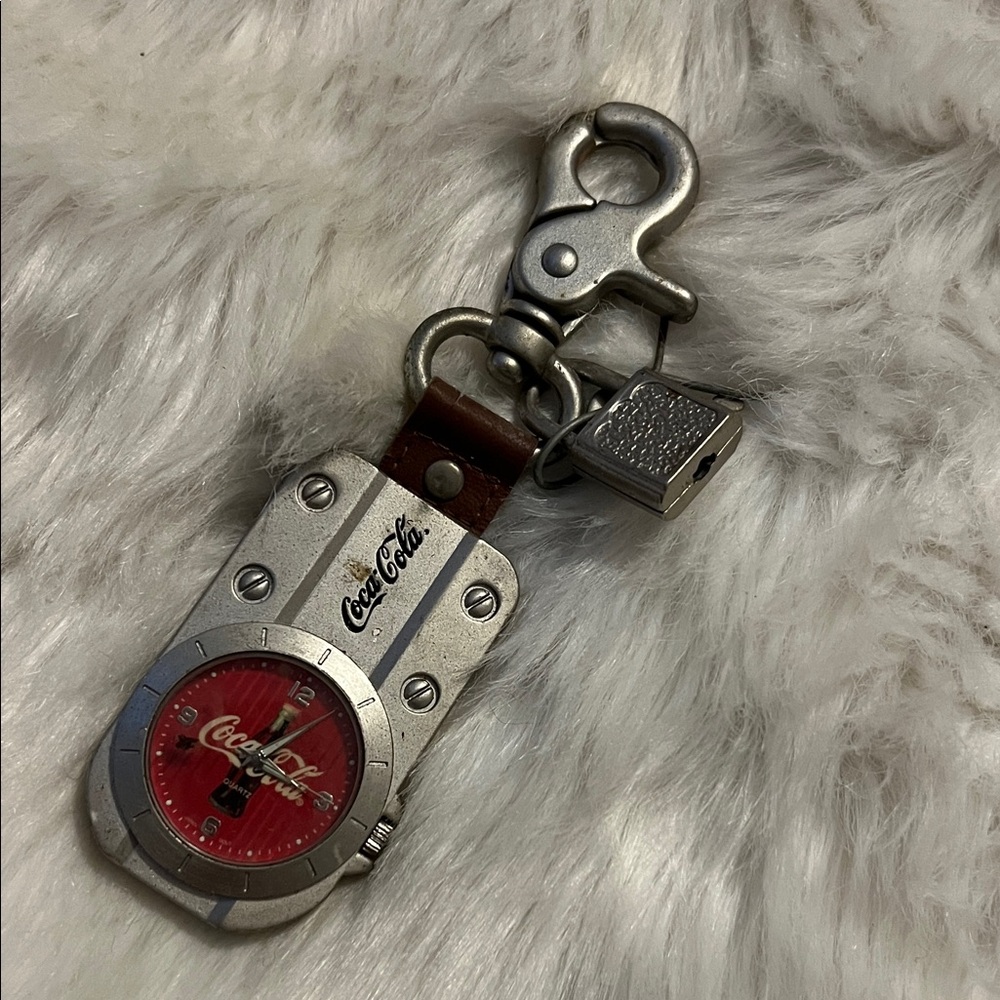 Coca Cola Red and Metallic Key Holder Vintage